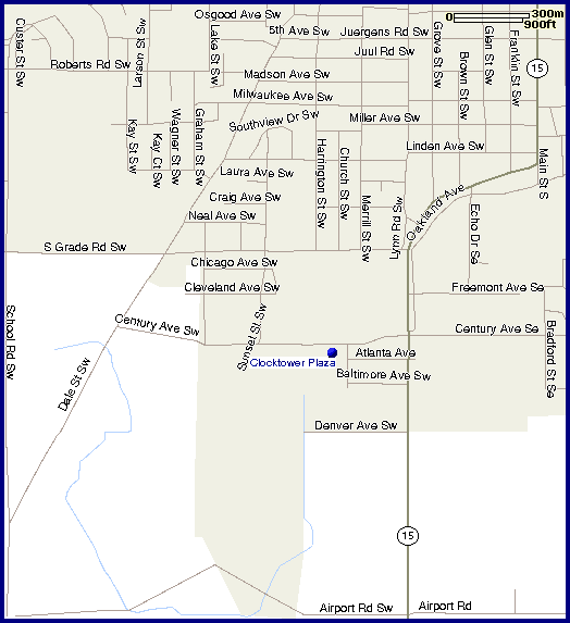Hutchinson City Map